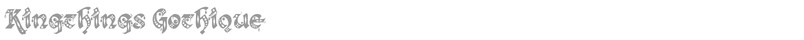 Kingthings Gothique font preview